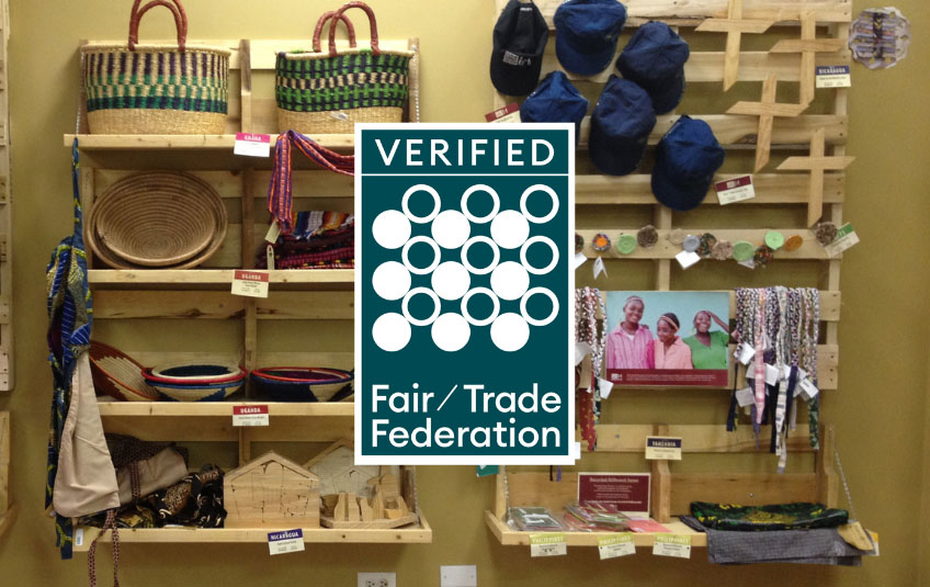FMSC MarketPlace display with Fair Trade Federation verifcation logo